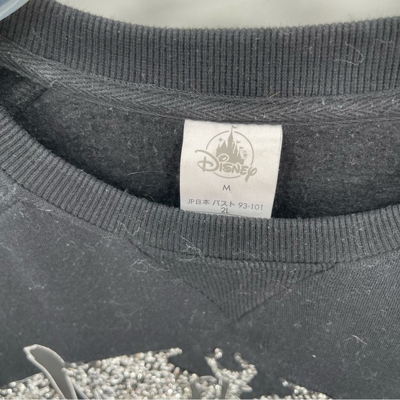 Disney Maleficent: Mistress of Evil Womens Pullover Sweatshirt M Black Sparkle - Picture 5 of 8